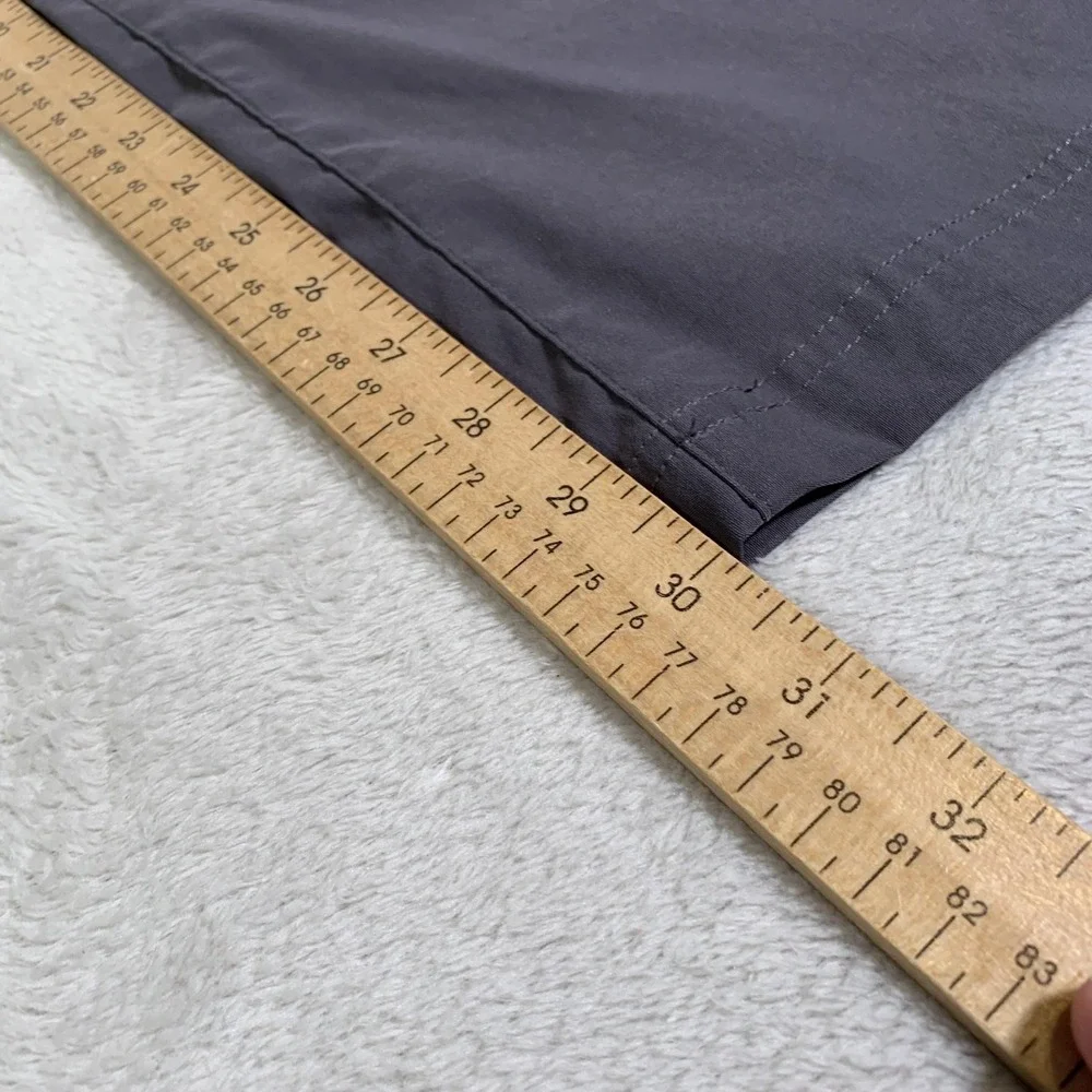 Orvis Pants Mens 40x30 Gray Stretch Hiking Water Repellent Zip Pockets Travel